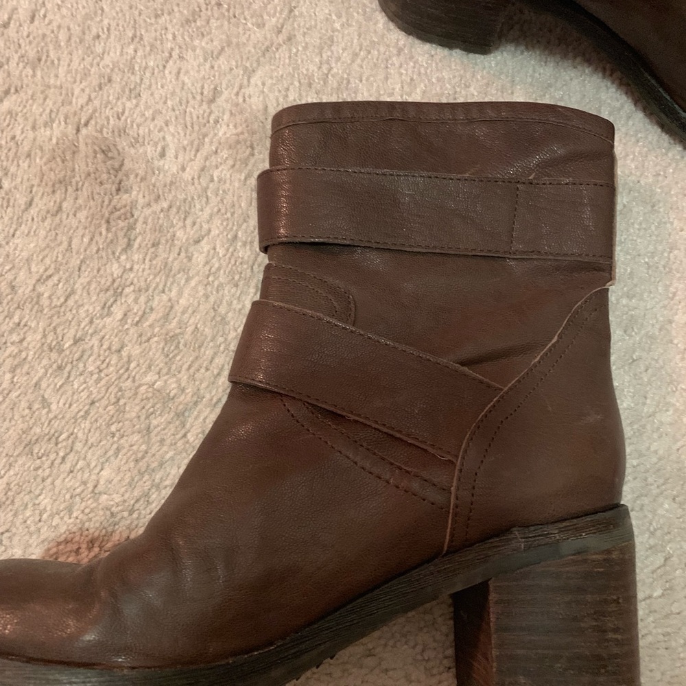 Brown booties